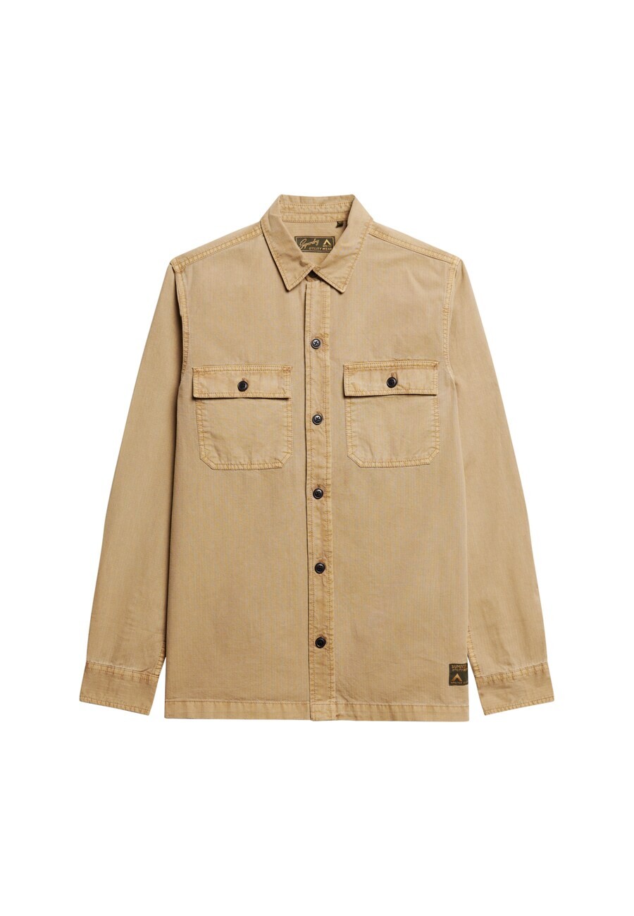 

Рубашка Superdry Regular fit Button Up, песочный