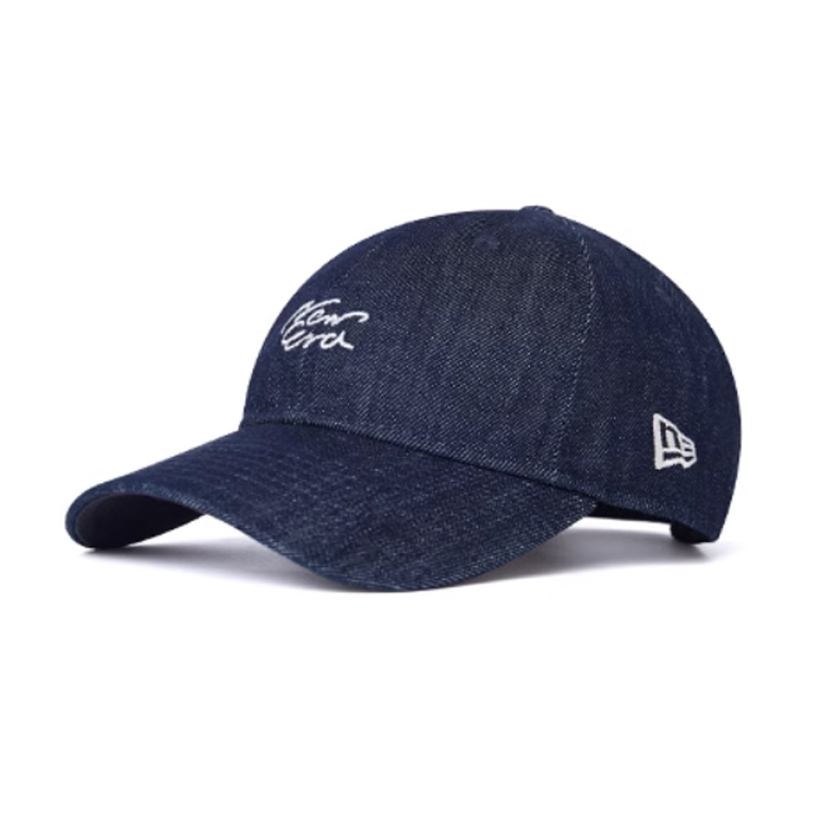 

New Era Хлопковая бейсболка унисекс темно-синяя, Navy Blue