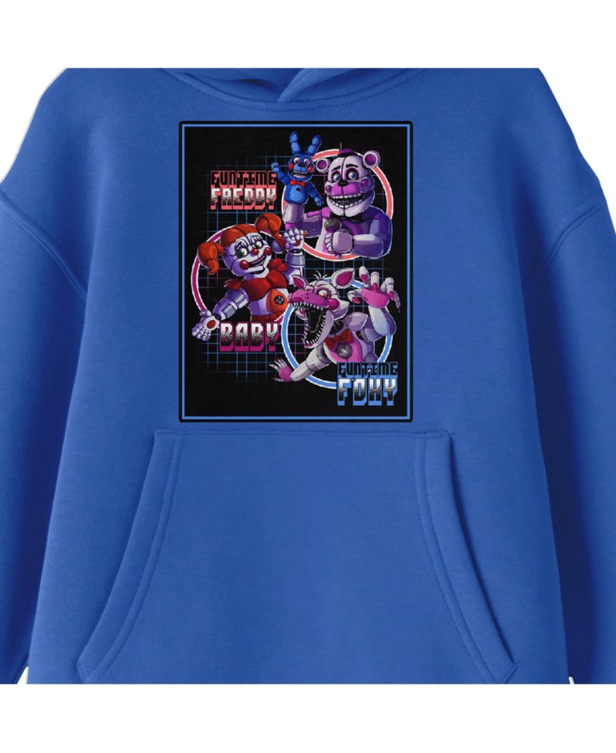 Детская толстовка Bioworld Fun Time с персонажами, королевский синий цвет, размер L Five Nights At Freddy's, Blue — фото 3