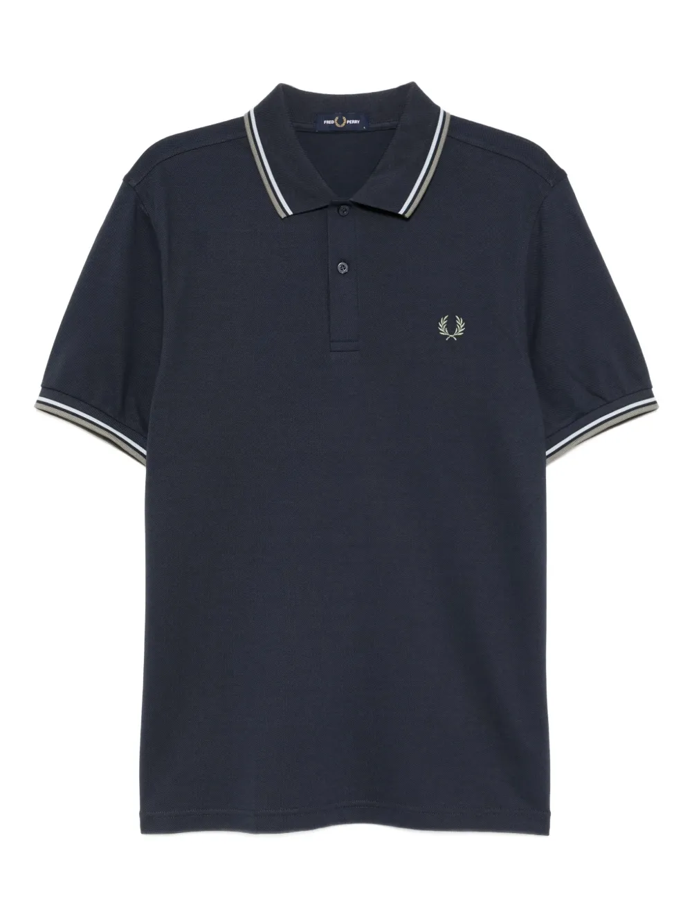 

Рубашка-поло с вышитым логотипом Fred Perry, синий