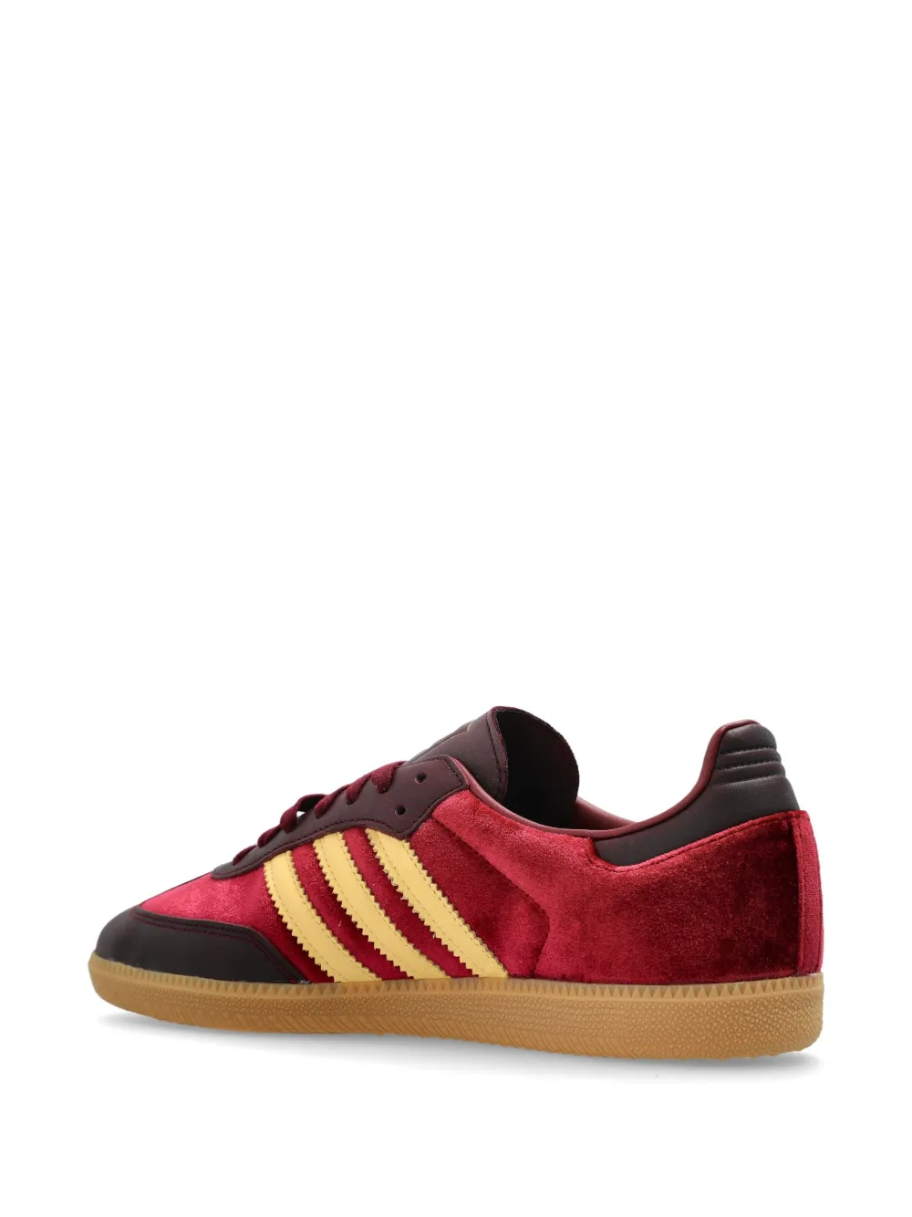 Бархатные кроссовки Samba OG Adidas, красный — фото 3