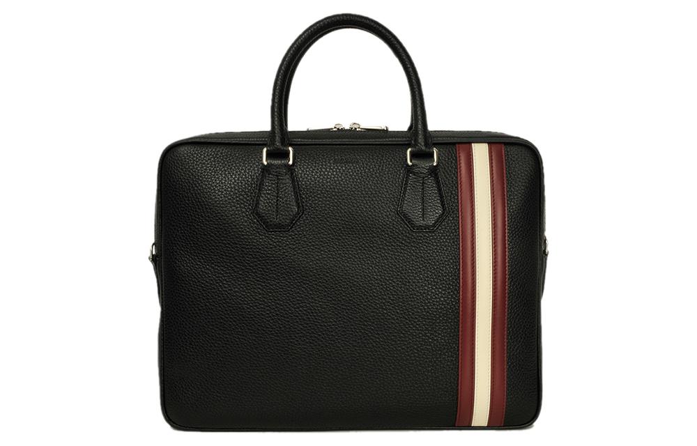 

BALLY Кожаный портфель из коровьей кожи Сумка через плечо Кроссбоди Мужская черная сумка