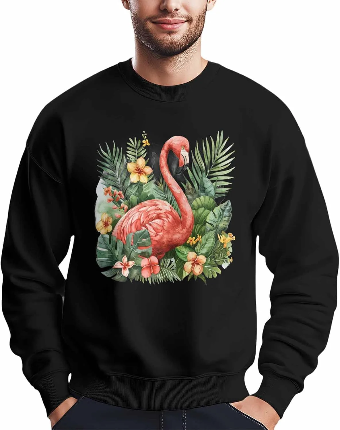 

Bemigo свитшот мужской летний oversized flamingo розовый зеленый