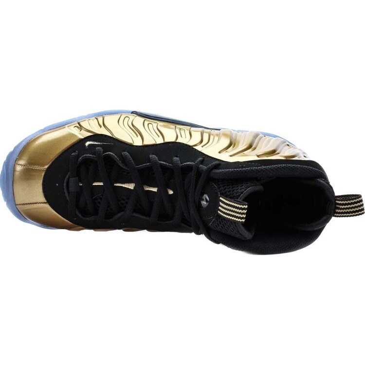 Кроссовки Nike Little Posite One GS 'Metallic Gold', золотой — фото 4