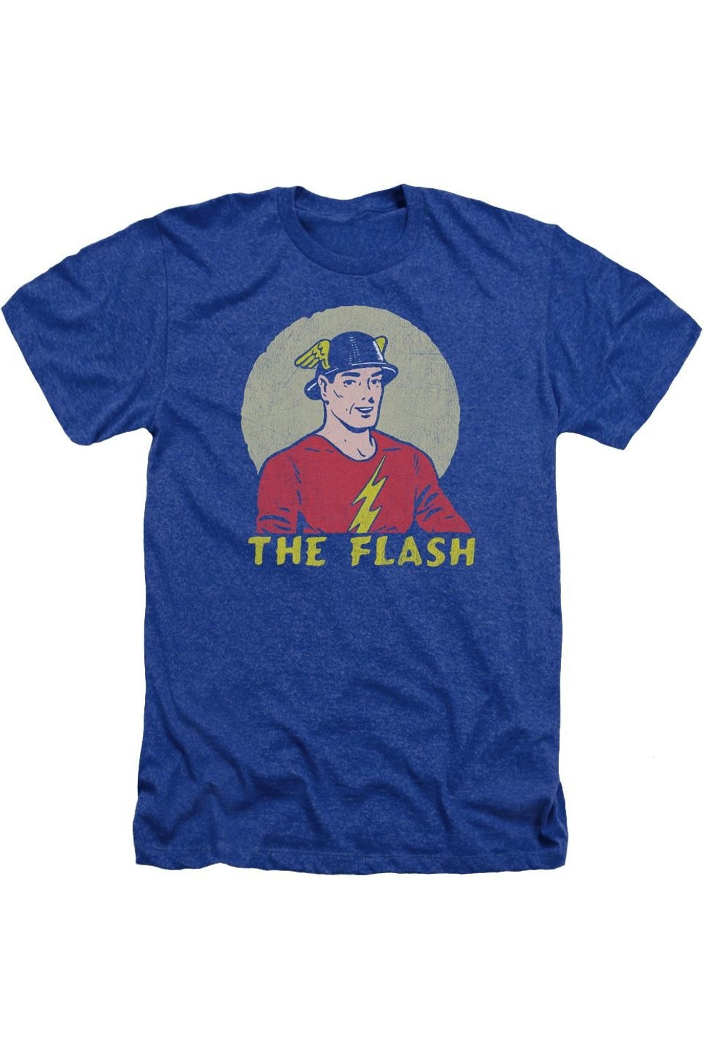 

Футболка DC Comics Flash Faded Circle для взрослых Heather Gildan, синий