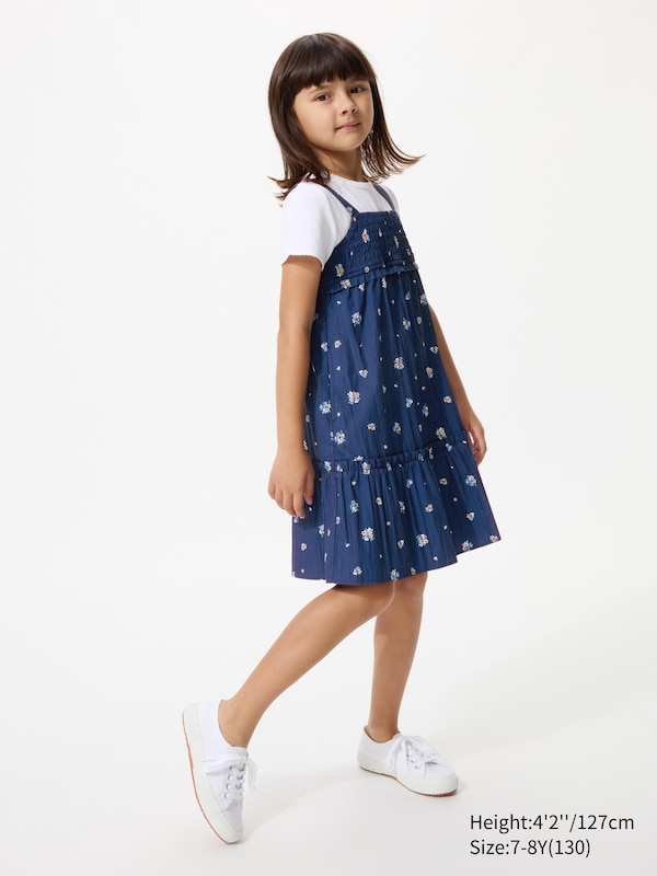 

Платье-комбинация с цветочным принтом Uniqlo, 68 blue