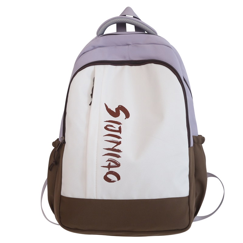 

Deli Bear Нейлоновый рюкзак унисекс черный/фиолетовый/красный/оранжевый/зеленый, Purple with Pompom Charm