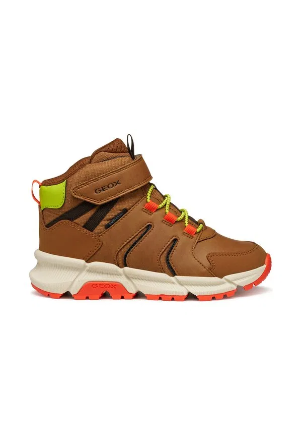 Ботинки flexyper на шнуровке до щиколотки Geox, Brown/Orange