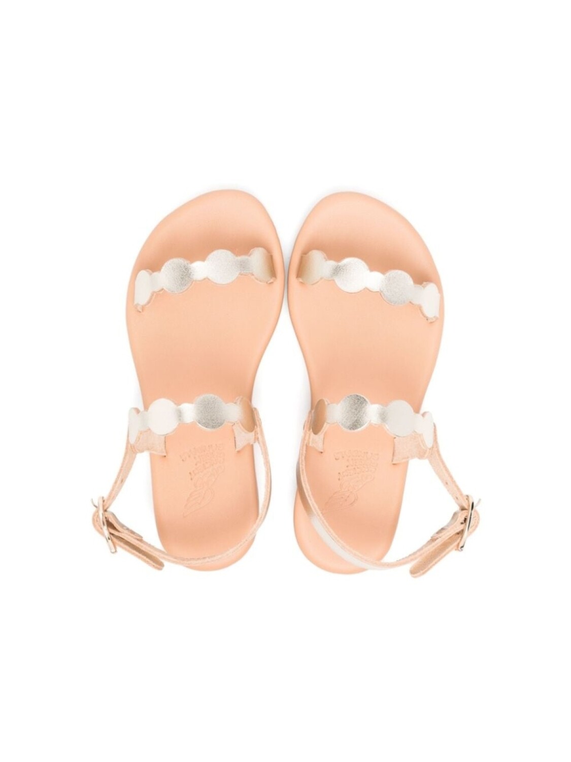 Кожаные сандалии с открытым носком ANCIENT GREEK SANDALS KIDS, золотистый — фото 3