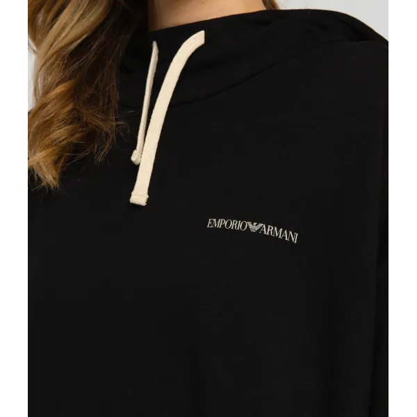 Толстовка свободного кроя Emporio Armani, черный — фото 3