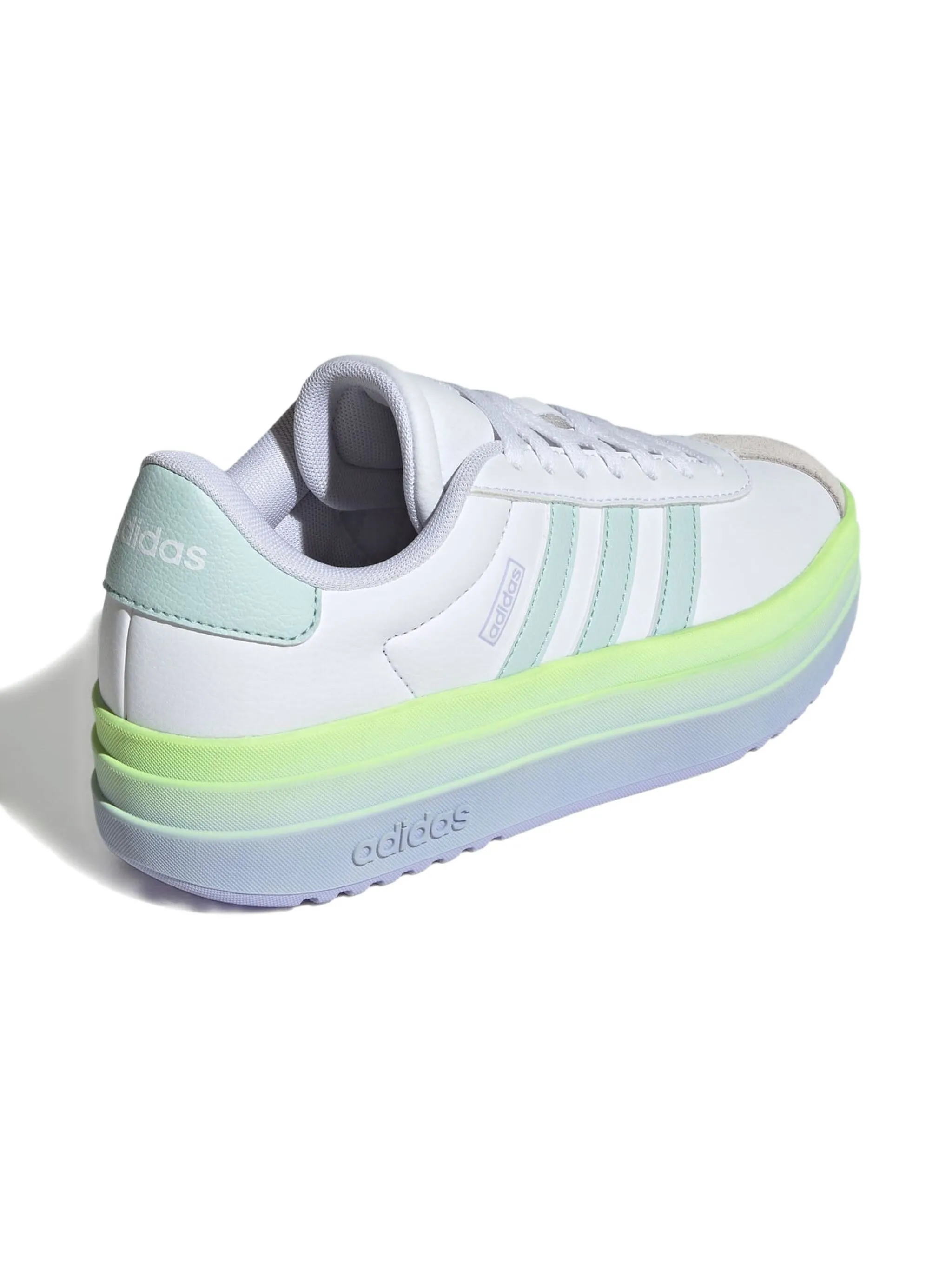Кроссовки VL Court Bold White/Halo Mint/Violet Tone Adidas Kids, белый — фото 3