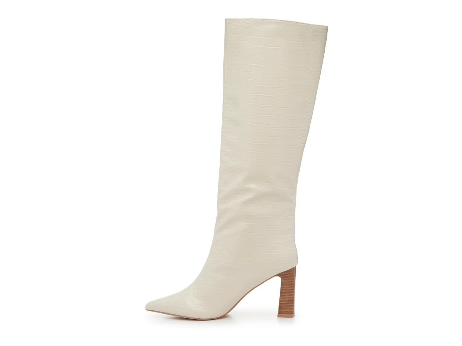 Ботинки Chinese Laundry Frankie Wide Calf Boot, Cream Croc Print — фото 3
