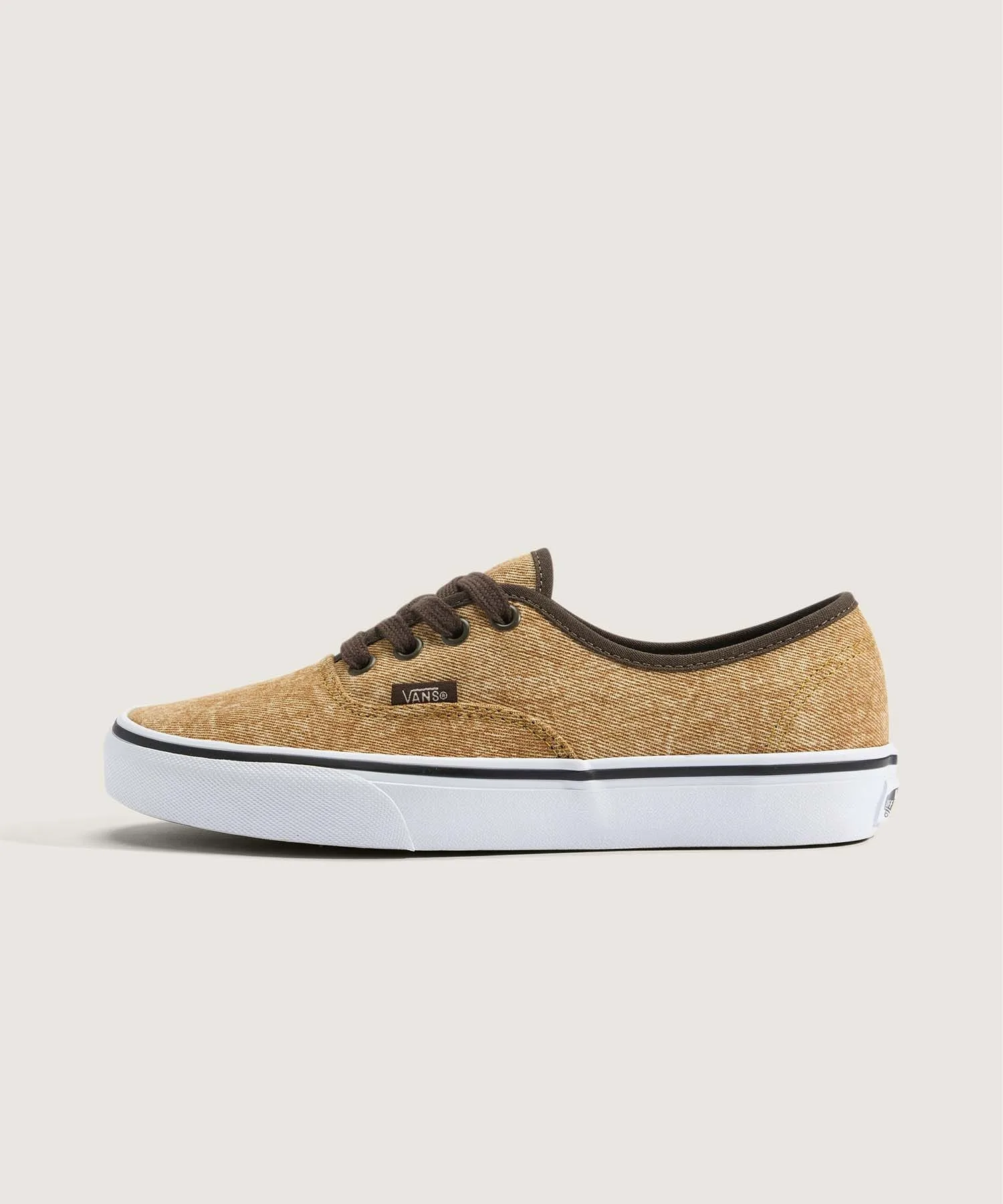 Унисекс кеды из канваса Authentic VANS хаки-коричневые