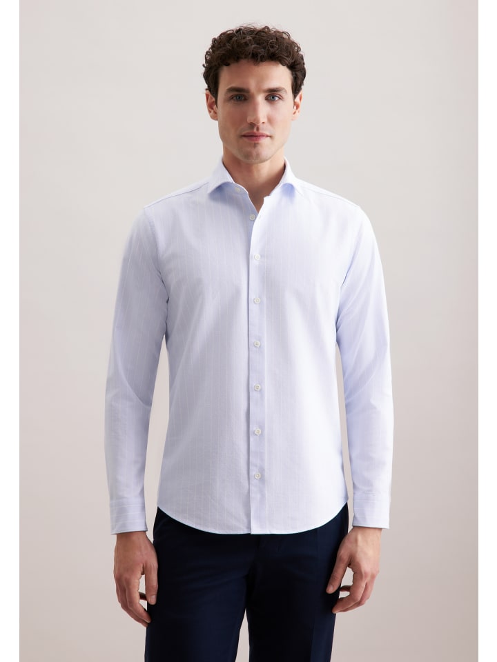 

Повседневная рубашка светло-голубого цвета Seidensticker