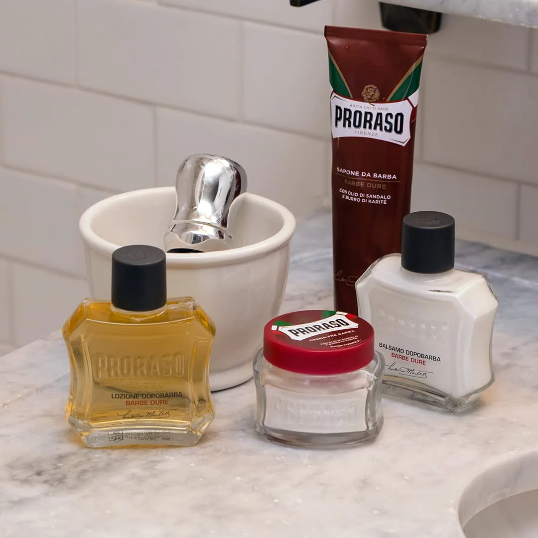 Лосьон после бритья Proraso - масло сандалового дерева и масло ши - увлажняющий и питательный спрей после бритья для жесткой бороды - премиальное итальянское средство для бритья для мужчин - 95 мл — фото 3