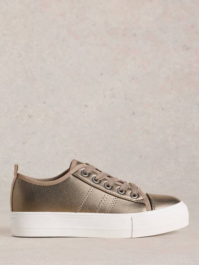 Кроссовки плоской формы pippa canvas White Stuff, цвет Pewter