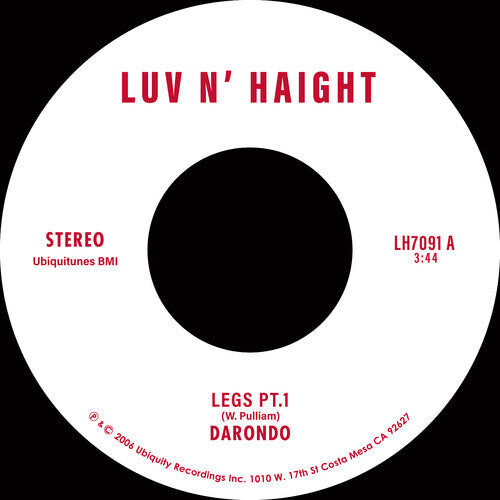 

Сингл 7" Darondo: Legs Pt. 1 / Let My People Go