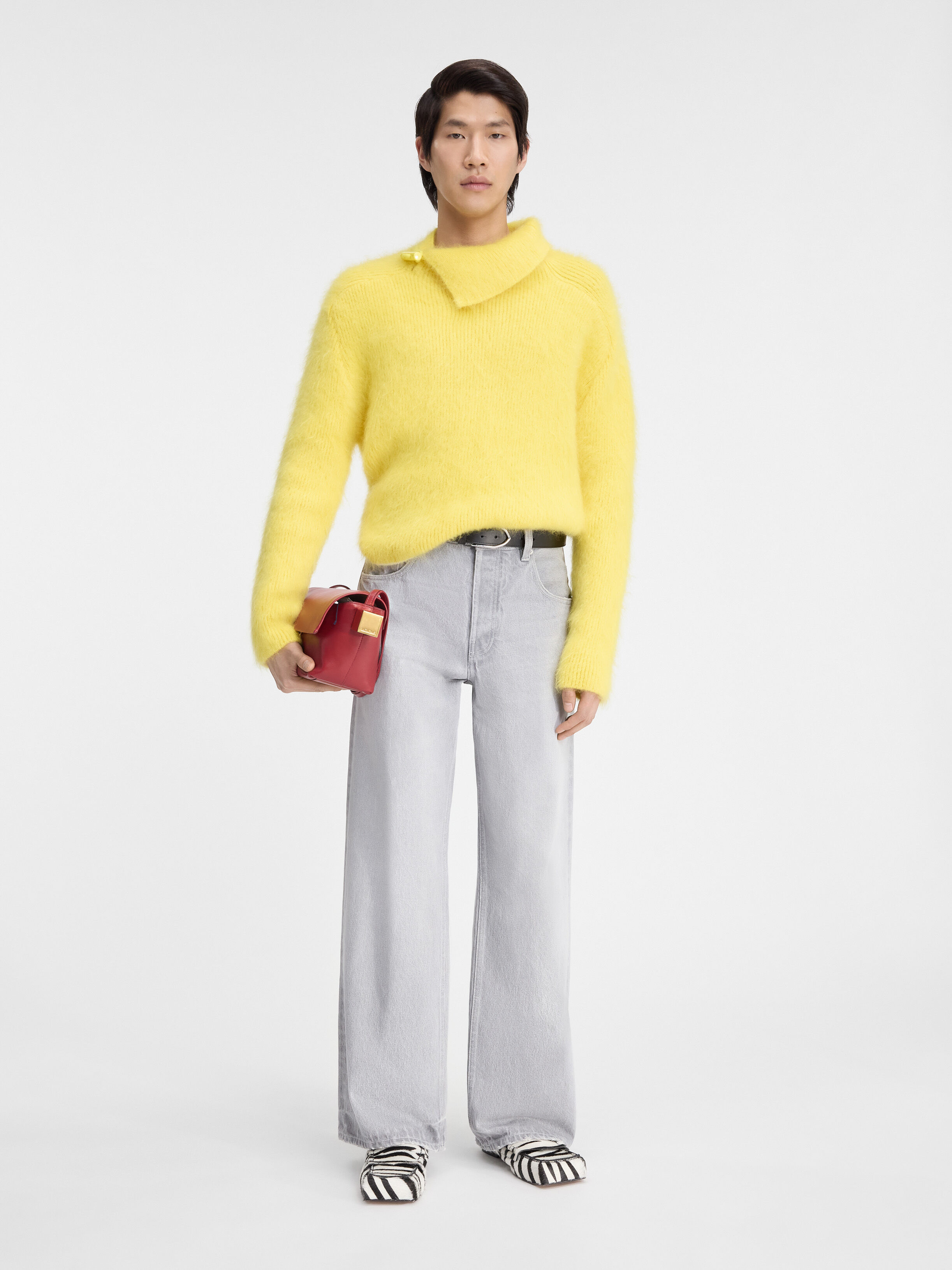 

Джемпер из мохера JACQUEMUS The Marina sweater, желтый