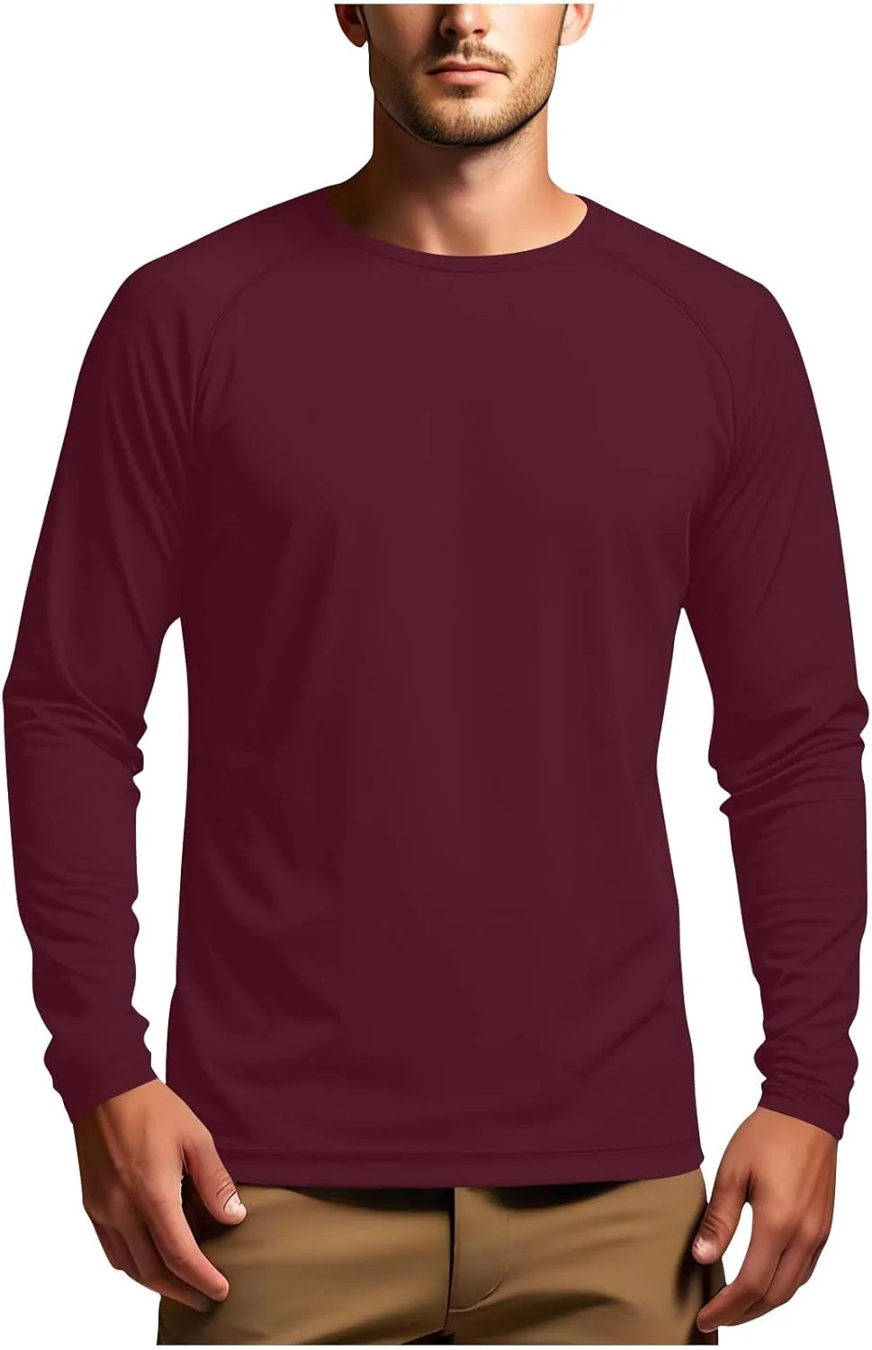 

Мужская футболка для плавания UPF 50+ с длинным рукавом, быстросохнущая