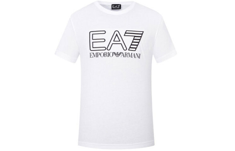 EMPORIO ARMANI Футболка с коротким рукавом EA7 SS21 мужская white — фото 3