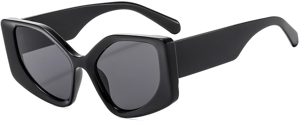 

Женские солнцезащитные очки «кошачий глаз» в винтажном стиле с отделкой под дерево, роскошные женские солнцезащитные очки с защитой от УФ-излучения UV400 HVTVTLA, Black