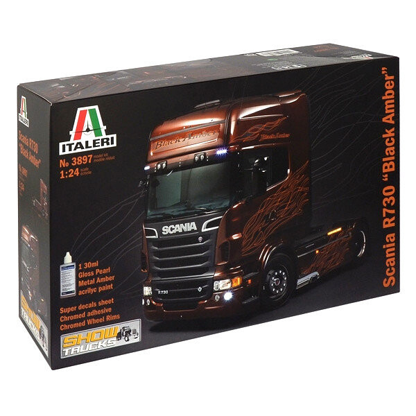 

Комплект модели Scania R730 Black Amber Italeri