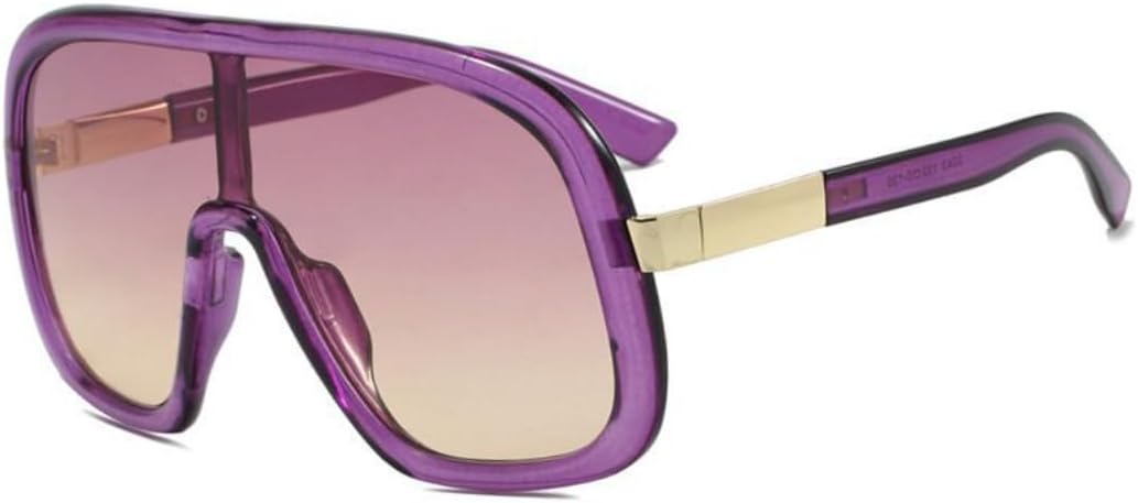 

Винтажные большие цельные солнцезащитные очки для женщин и мужчин в стиле панк, популярные, в крупной оправе, роскошные, с защитой от УФ-излучения UV400 HHZZYVY, 3243-c3