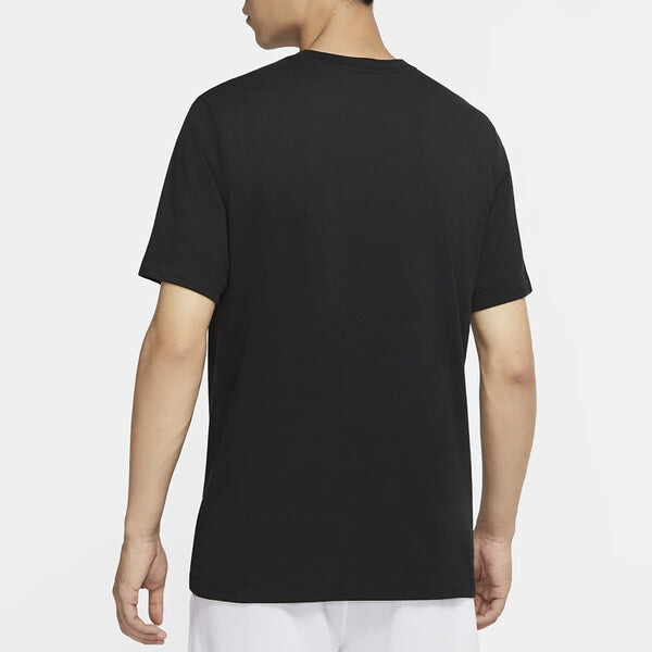 Футболка dri-fit just do it. alphabet printing short sleeve black Nike, черный — фото 4