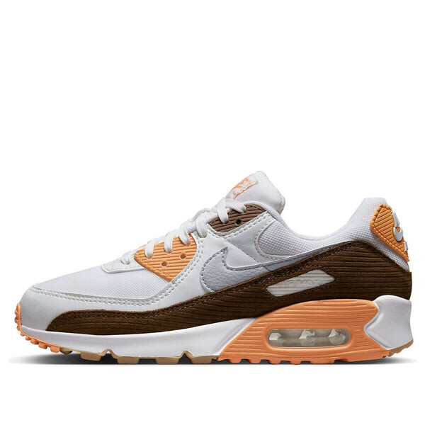 Кроссовки air max 90 коричневые Nike, белый