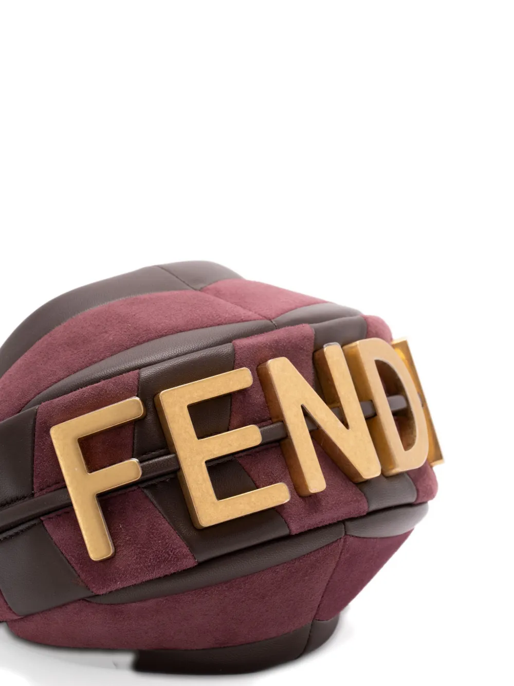 Сумка через плечо с панелями Fendi, красный — фото 4
