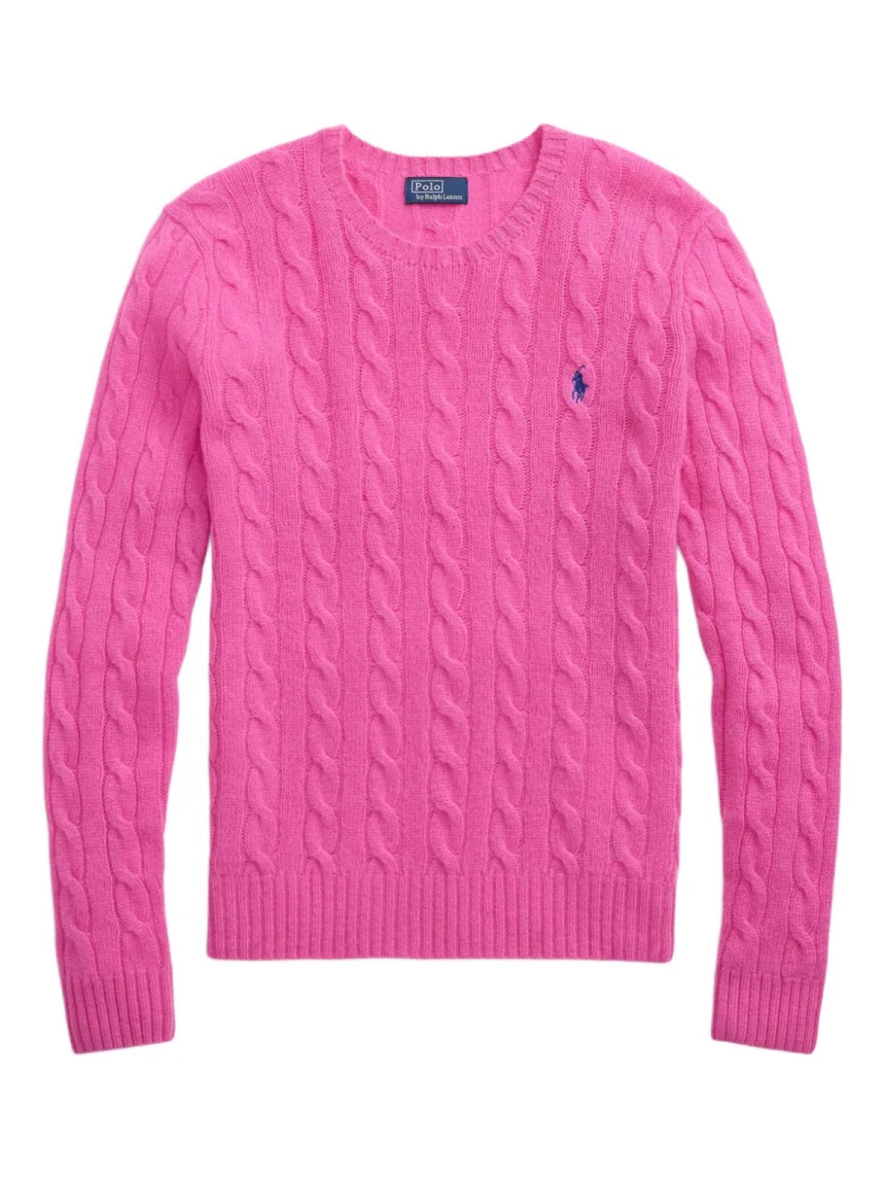 

Свитер косой вязки Polo Ralph Lauren, розовый