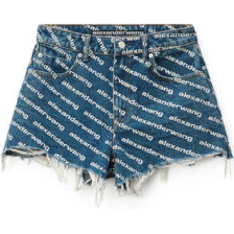 

Шорты с логотипом Bite Alexander Wang, синий