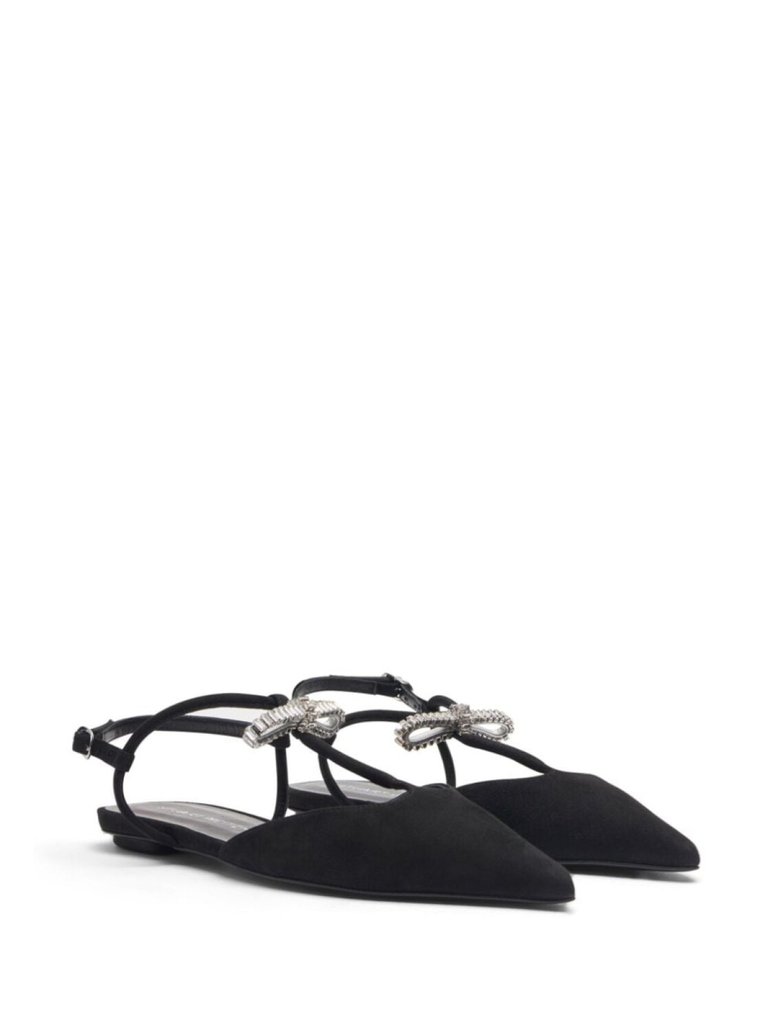 

Stuart Weitzman балетки Tully Crystal с Т-образным ремешком, черный