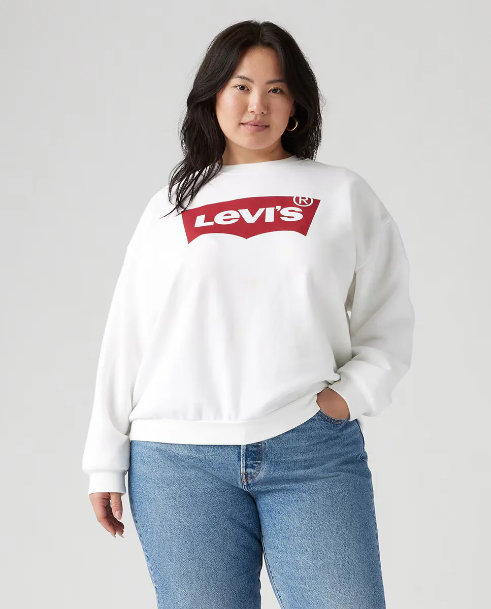 

Женская толстовка с круглым вырезом Levi's Plus, белый