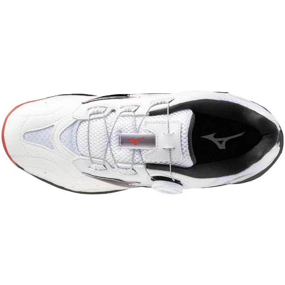 Унисекс кроссовки для настольного тенниса «Wave Medal SP5» с системой BOA от Mizuno, White X Black — фото 4