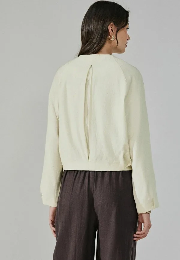 Летняя куртка без воротника, укороченный крой Next, Neutral — фото 2