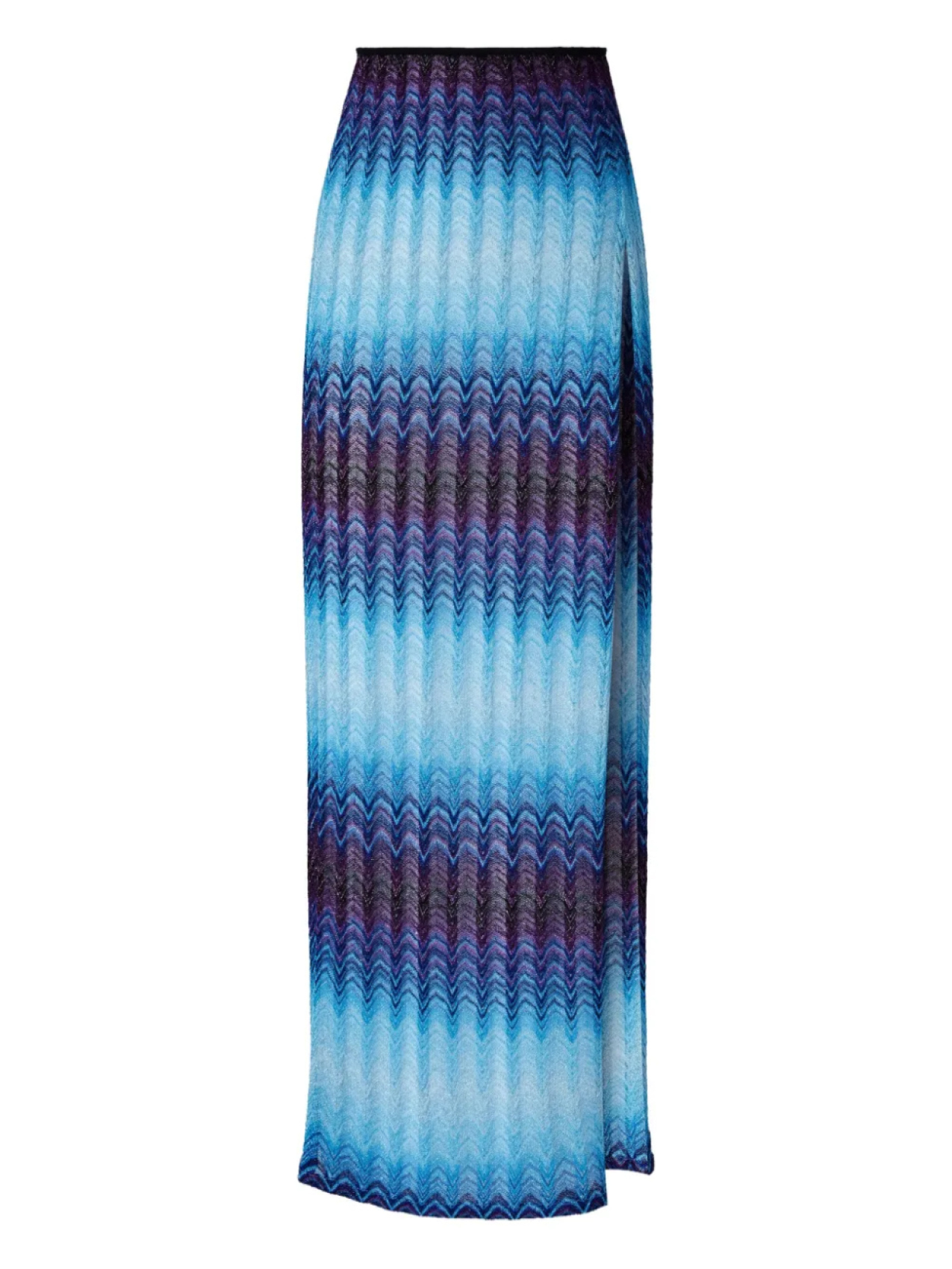

Юбка макси с зигзагообразным узором Missoni, синий
