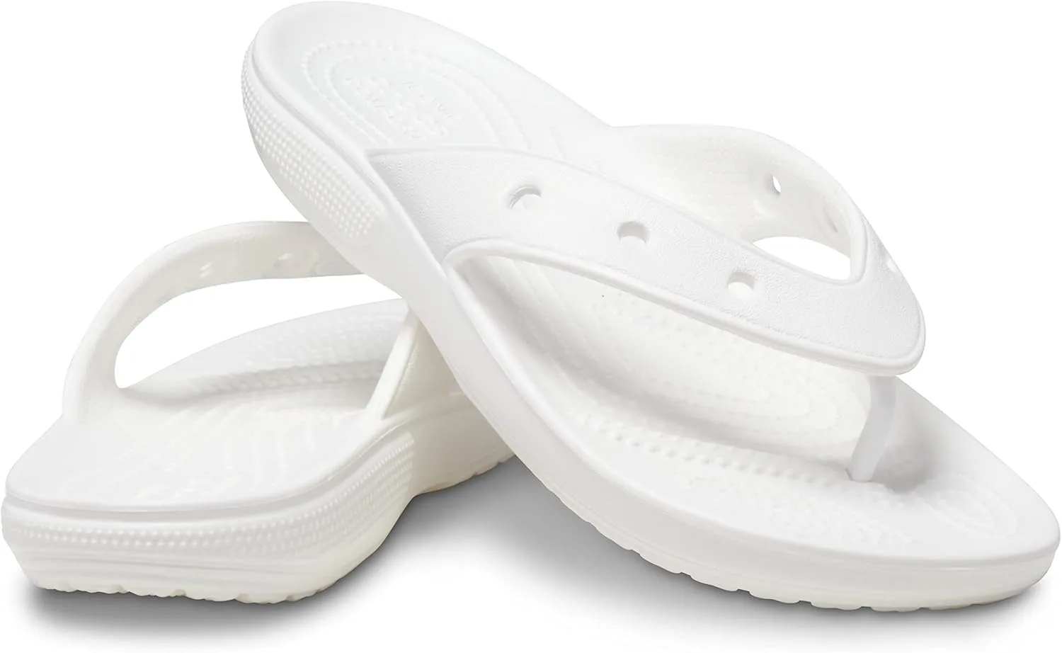 Шлепанцы Crocs Unisex Classic Flip Toe Separator, белый — фото 2