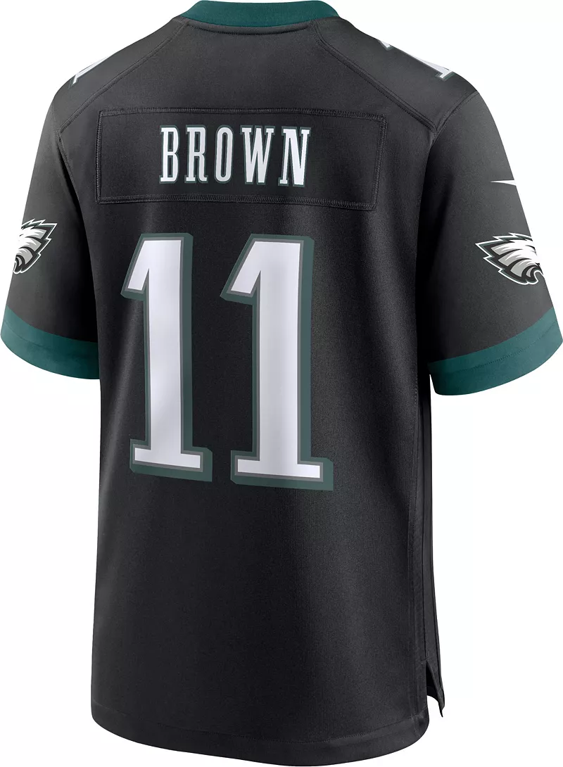 

Мужские кроссовки Nike Philadelphia Eagles A.J. Коричневый альтернативный черный игровой трикотаж № 11