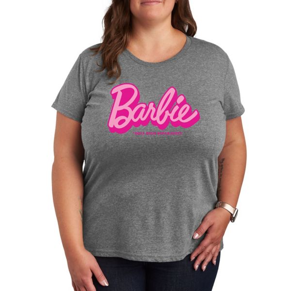

Кукла Plus продается отдельно. Футболка с рисунком. Barbie, серый