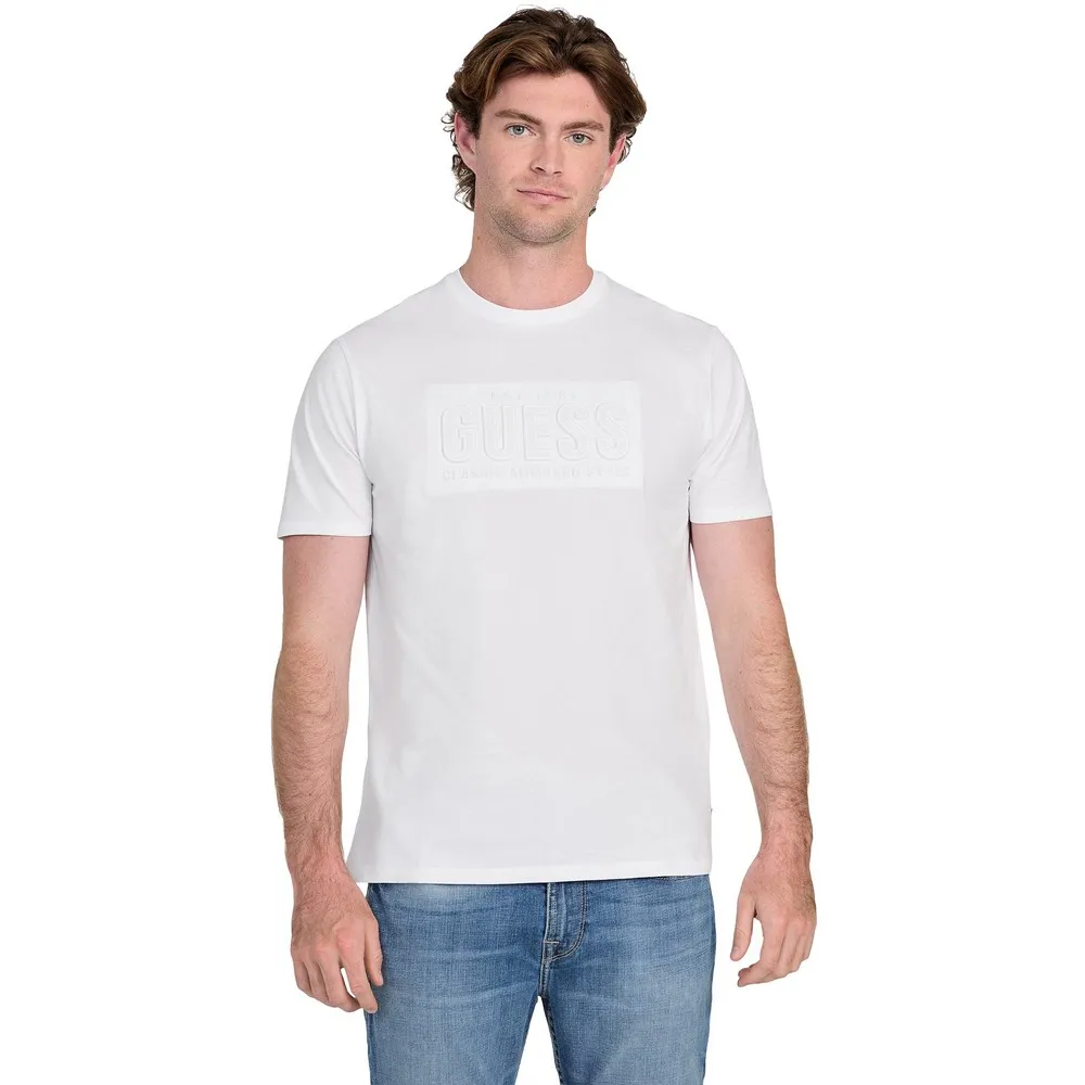 

Футболка с коротким рукавом Guess Basic Gueembossed Logo, белый