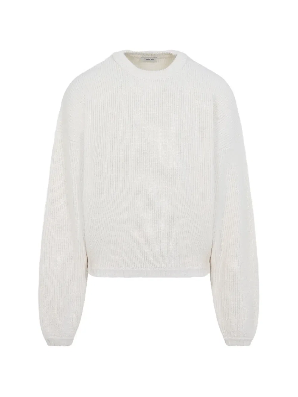 Вязаный джемпер в рубчик Fear Of God, нейтральный
