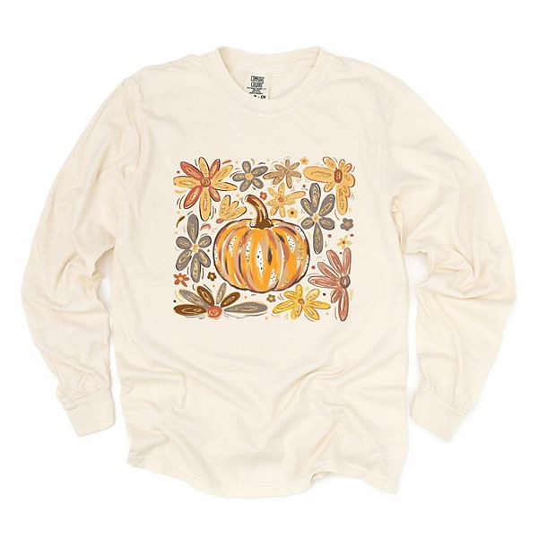 

Футболка с длинным рукавом Fall flowers and pumpkin Simply Sage Market, Ivory, Зеленый, Футболка с длинным рукавом Fall flowers and pumpkin Simply Sage Market, Ivory
