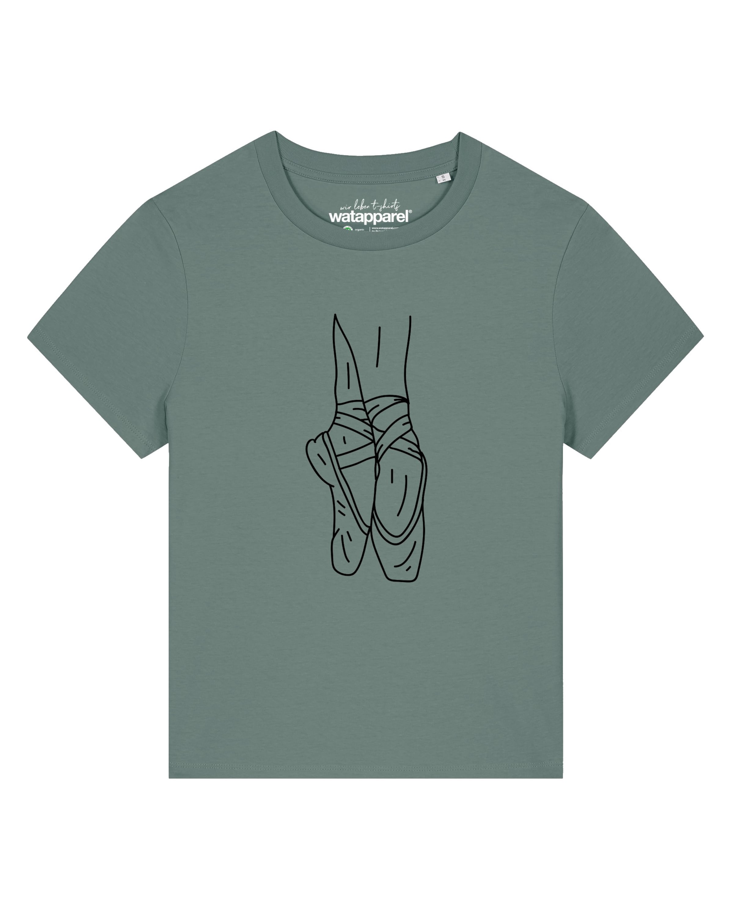 

Watapparel Футболка 'Ballett Spitze' в зеленом цвете, Зеленый, Watapparel Футболка 'Ballett Spitze' в зеленом цвете