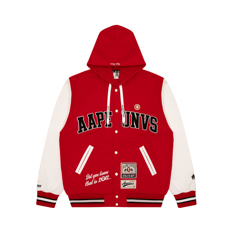 

Курка-бомбер с капюшоном и аппликацией логотипа Aape, черный BKX