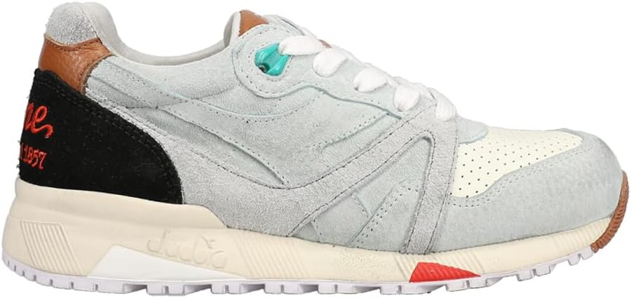 Мужские кроссовки Diadora N9000 Anice Italia на шнуровке - серые
