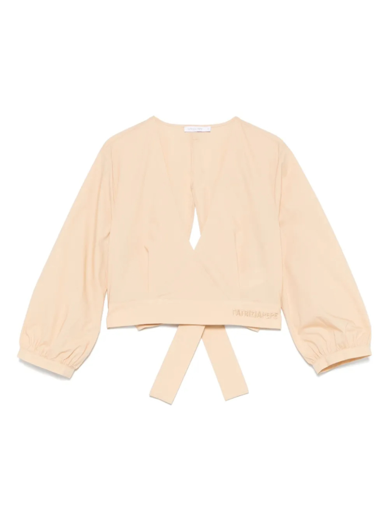 

Блузка Patrizia Pepe crop top, нейтральный