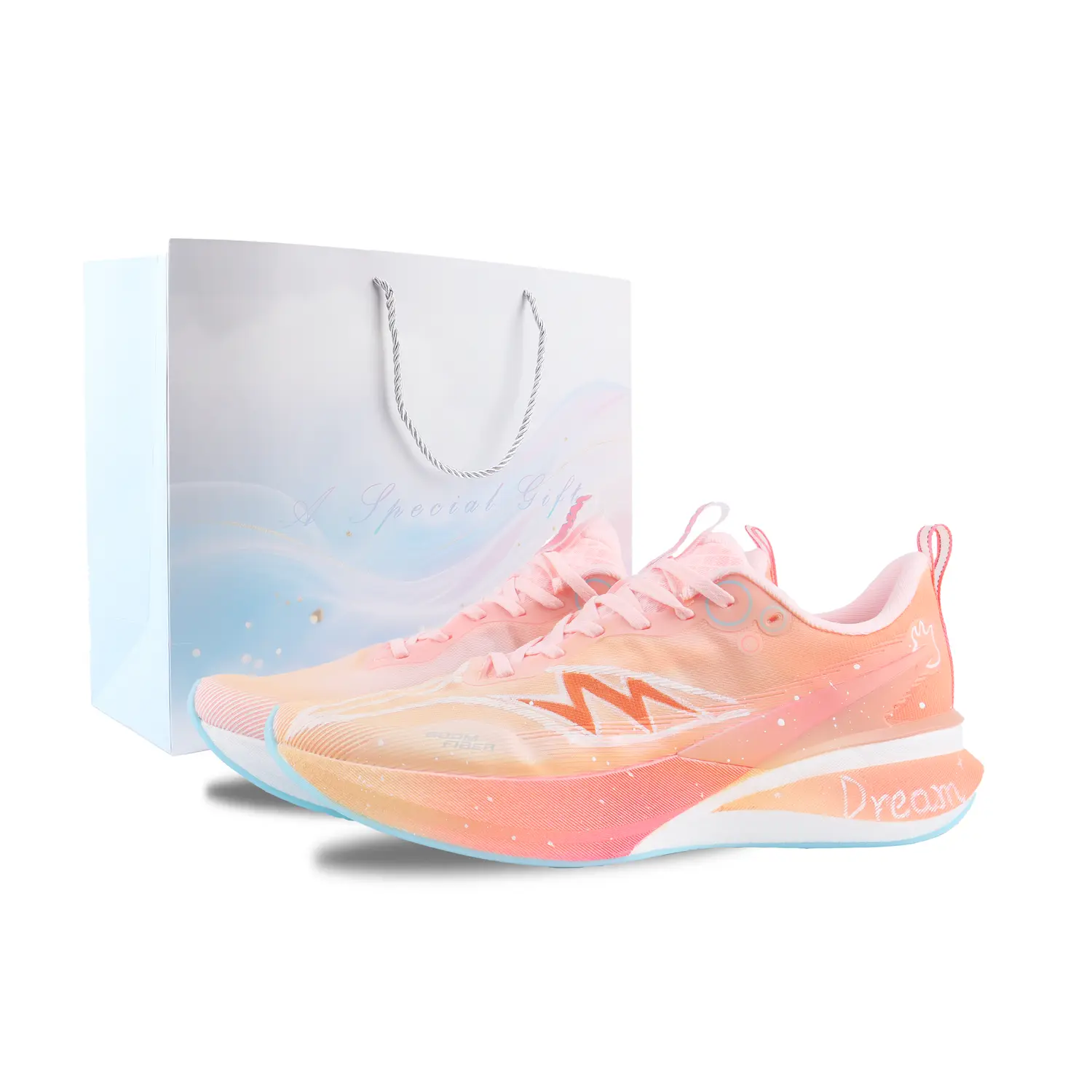 

LINING Кроссовки для бега Red Hare 8PRO Unisex низкие Orange/Yellow/Pink