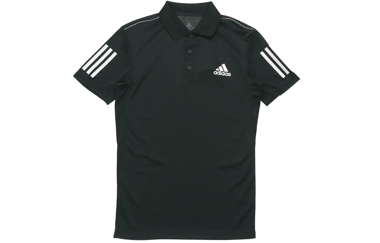 Adidas Футболка-поло мужская black с тремя полосками