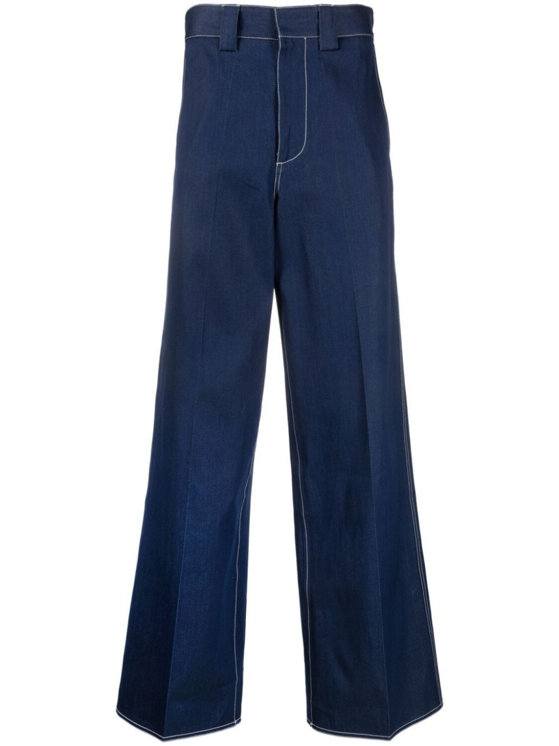 

Sunnei wide-leg long jeans, синий